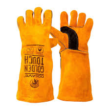 SARUNG TANGAN LAS GOLDEN TOUCH KULIT SALI ASLI 16 INCH 